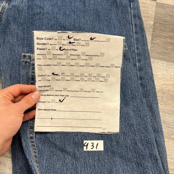 505 Levi Strauss & Co. Blue Mens 46x34 Regular Fit Denim Jeans New with Tag - Picture 8 of 12